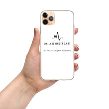 Load image into Gallery viewer, iPhone Case with quote: "It's who you are offline that matters."