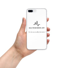 Load image into Gallery viewer, iPhone Case with quote: "It's who you are offline that matters."