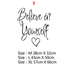 Load image into Gallery viewer, Motivational Phrases Quotes Sentences Home Vinyl Wall Sticker Decor For School Company Office Study Room Decoration Wall Decals