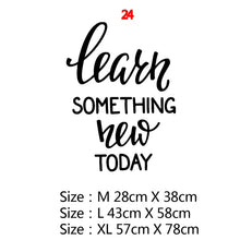 Load image into Gallery viewer, Motivational Phrases Quotes Sentences Home Vinyl Wall Sticker Decor For School Company Office Study Room Decoration Wall Decals