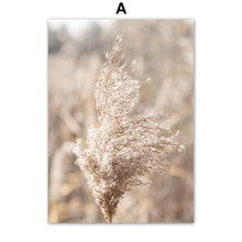 Load image into Gallery viewer, Lion Reed Dandelion Quote Dry Tree Beige Autumn Scape Wall Art Canvas Painting Posters And Prints Nordic Style Living Room Decor