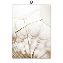 Load image into Gallery viewer, Lion Reed Dandelion Quote Dry Tree Beige Autumn Scape Wall Art Canvas Painting Posters And Prints Nordic Style Living Room Decor