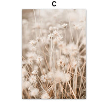 Load image into Gallery viewer, Lion Reed Dandelion Quote Dry Tree Beige Autumn Scape Wall Art Canvas Painting Posters And Prints Nordic Style Living Room Decor