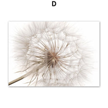 Load image into Gallery viewer, Lion Reed Dandelion Quote Dry Tree Beige Autumn Scape Wall Art Canvas Painting Posters And Prints Nordic Style Living Room Decor