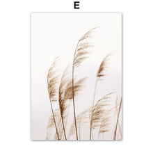 Load image into Gallery viewer, Lion Reed Dandelion Quote Dry Tree Beige Autumn Scape Wall Art Canvas Painting Posters And Prints Nordic Style Living Room Decor