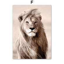 Load image into Gallery viewer, Lion Reed Dandelion Quote Dry Tree Beige Autumn Scape Wall Art Canvas Painting Posters And Prints Nordic Style Living Room Decor